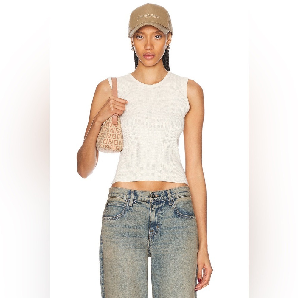 FEAR OF GOD Essentials Waffle Sport Tank Size Small Cloud Dancer New With Tags